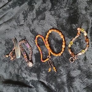 $5🧨 5 Bohemian Multi-Color Beaded Bracelet Set